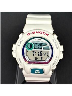 Casio G-Shock GLX-6900-7 G-LIDE White Surf Watch Tide Moon Graph